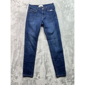 Kancan Womens Sz 1/24 Blue Jeans Tessa‎ Mid Rise Super Skinny Whiskered Denim